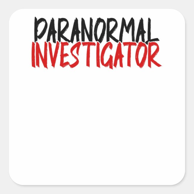 Ghost Hunter House Paranormal Halloween Quadratischer Aufkleber (Vorderseite)