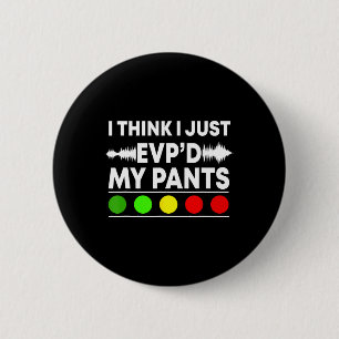 Ghost Hunter Paranormal Halloween Jäger Evp Spir Button