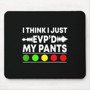 Ghost Hunter Paranormal Halloween Jäger Evp Spir Mousepad
