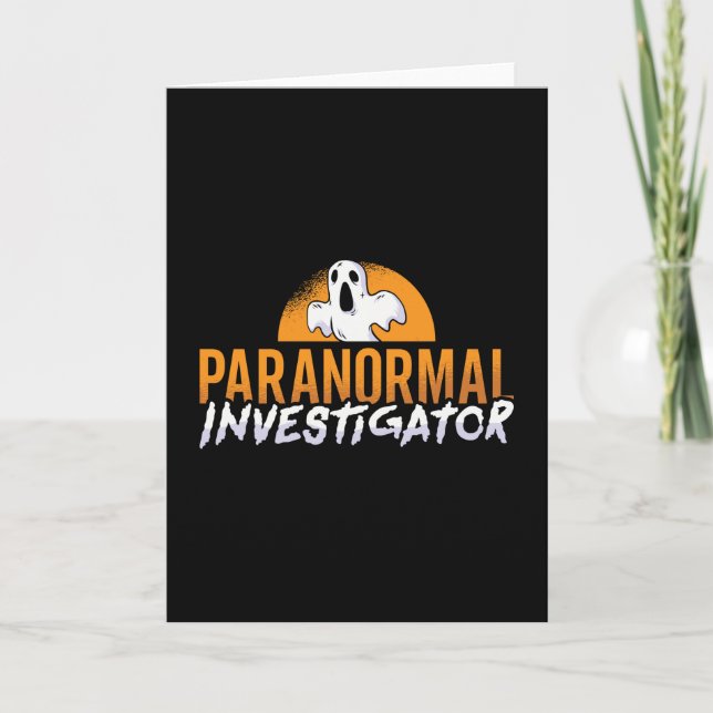 Ghost Hunter Paranormal Investigator Geisterjagd Karte (Vorderseite)