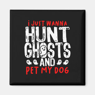 Ghost Hunter Paranormal Jäger Ermittler Hund L Magnet