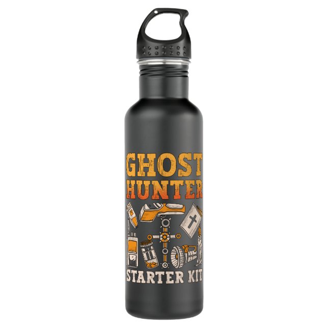 Ghost Hunter Starter Kit Paranormale Geisterjagd Edelstahlflasche (Vorderseite)
