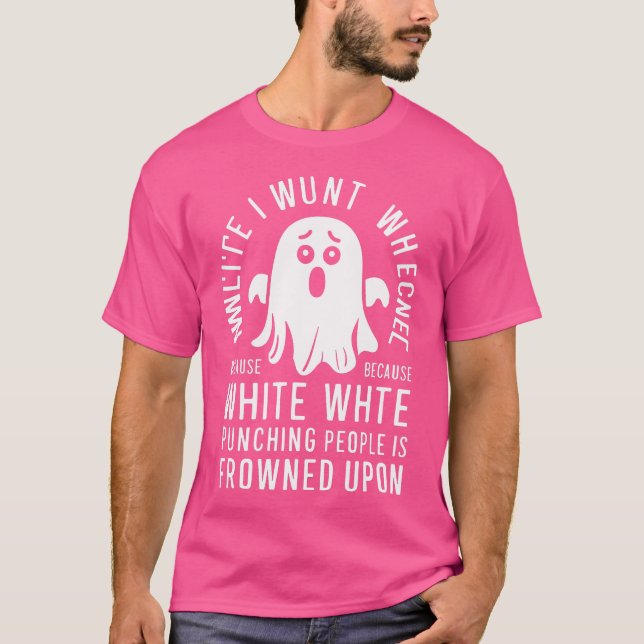 Ghost Hunting Funny Ghost Hunter Punch T-Shirt (Vorderseite)
