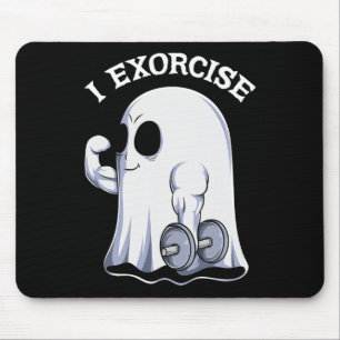 Ghost I Exorciate Spaß Gym Übung Workout Spooky H Mousepad