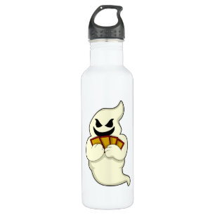 Ghost im Poker mit Poker-Karten Edelstahlflasche