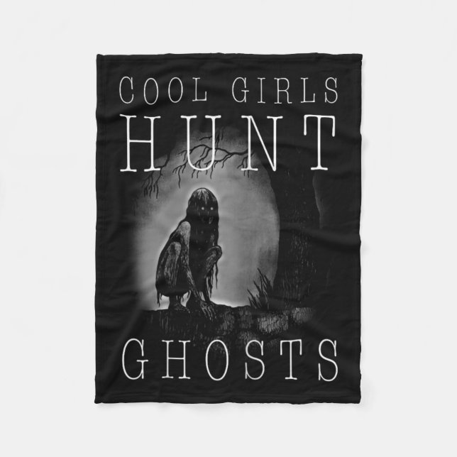 Ghost Jagd Shirt Funny Ghosthunter Girl Paranor Fleecedecke (Vorderseite)