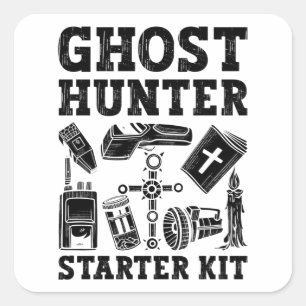 Ghost Jäger Starter Kit Paranormal Quadratischer Aufkleber