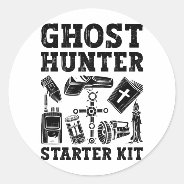 Ghost Jäger Starter Kit Paranormal Runder Aufkleber (Vorderseite)
