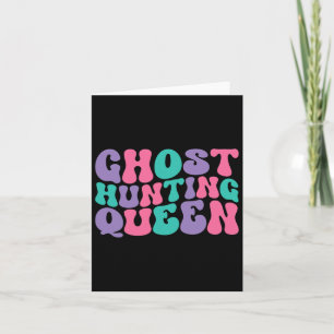 Ghost Junting Queen Womens Ghost Hunter Retro Vint Karte