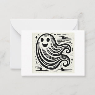 Ghost-Karte für Blockdruckausgabe Mitteilungskarte