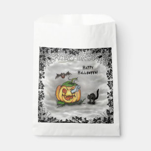 Ghost , Katze , Bat and Pumpkin , Glückliches Hall Geschenktütchen