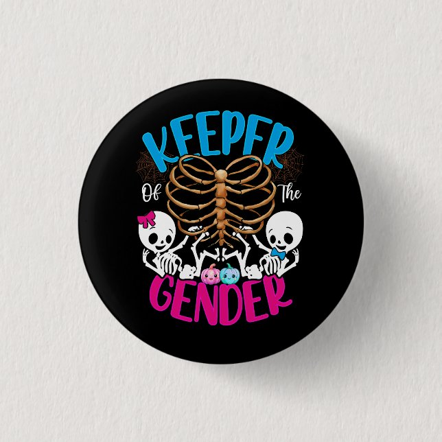 Ghost Keeper of the Gender Reveal Announcement Hal Button (Vorderseite)