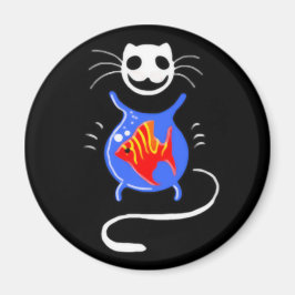 Ghost Kitty Cat Magnet