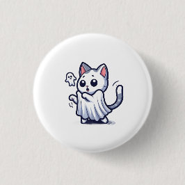 Ghost Kitty Halloween-Kostüm Button