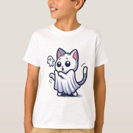 Ghost Kitty Halloween-Kostüm T-Shirt