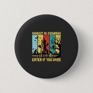 Ghost kommt Halloween Spukhaus Hexe Eule_ Button