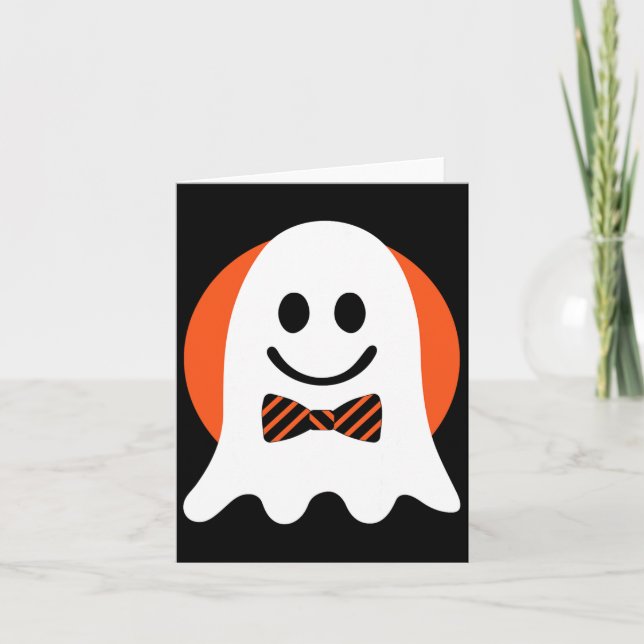 Ghost Kostüm Halloween Gesicht Männer Frauen Erwac Karte (Vorderseite)