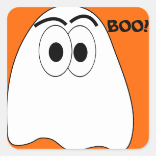 Ghost-Kritter-Aufkleber Quadratischer Aufkleber