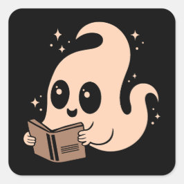 Ghost-Lesebücher Quadratischer Aufkleber