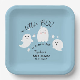 Ghost Little Boo Boy Halloween Kinderdusche Pappteller