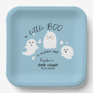 Ghost Little Boo Boy Halloween Kinderdusche Pappteller