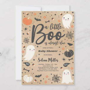 Ghost Little Boo soll Halloween Baby Dusche sein Einladung