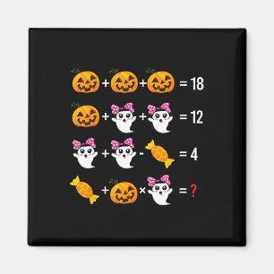 Ghost Mathematics Mathematics Halloween Niedlicher Magnet