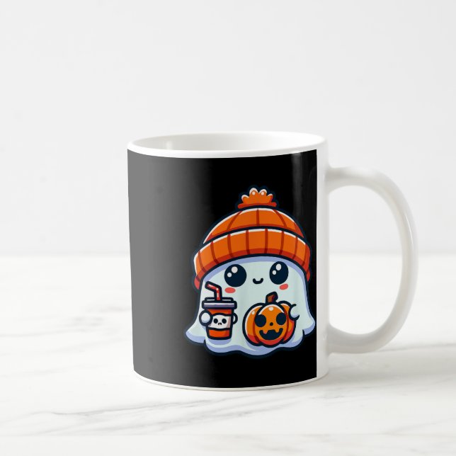 Ghost Mens Halloween Kaffeetasse (Rechts)