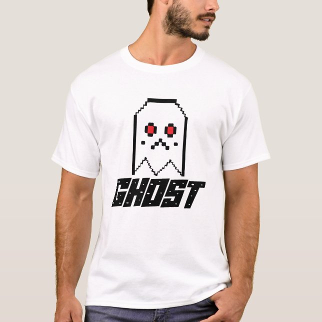 Ghost – Minimalist Haunting Vibes T-shirt design (Vorderseite)