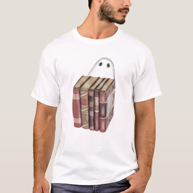 Ghost mit dem T - Shirt Bücher (Vorderseite)
