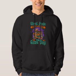 Ghost Mode For Game Day Sports Halloween Hoodie