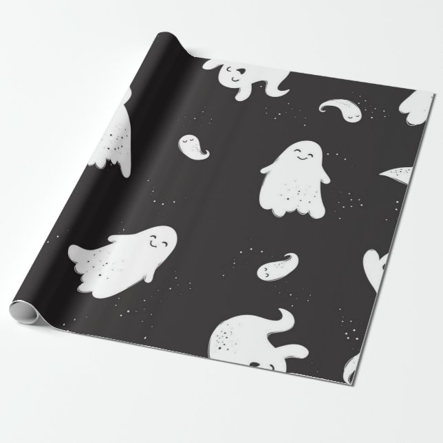 Ghost-Muster Geschenkpapier (Ungerollt)
