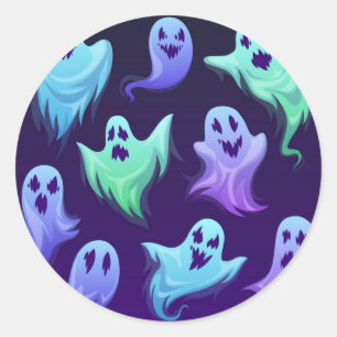 Ghost-Muster Runder Aufkleber