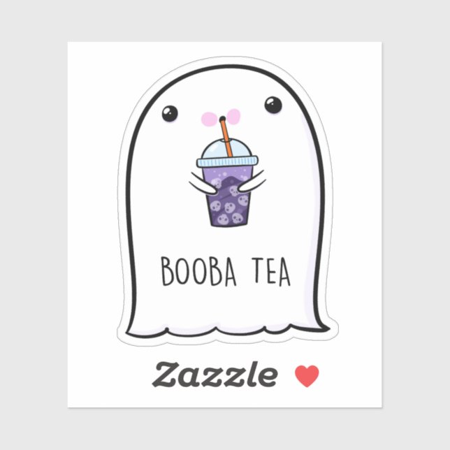 Ghost Niedlich Halloween Art Herbstsaison Aufkleber (Blatt)