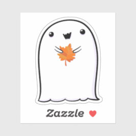 Ghost Niedlich Halloween Art Herbstsaison Aufkleber