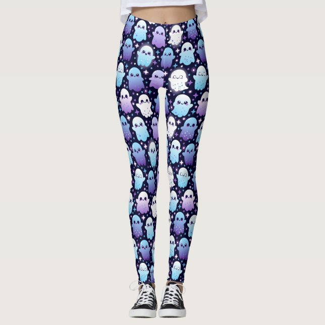 Ghost niedlich, Halloween Leggings (Vorderseite)