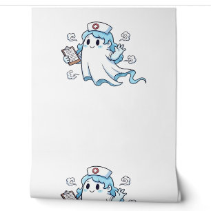 Ghost Nurse Spookily Kümmerte und whimsily verfolg Tapete