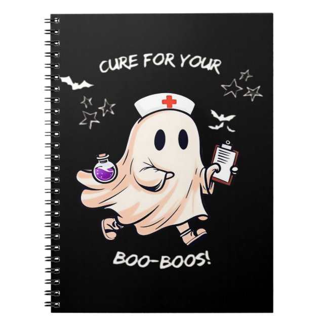 Ghost Nurse with Magical Potion � Cure for Your Bo Notizblock (Vorderseite)