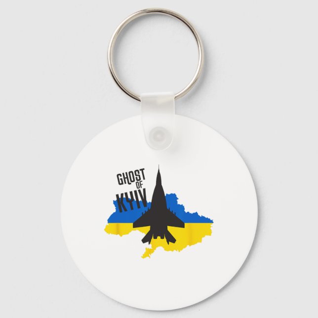Ghost Of Kyiv - Mig 29 Fight Pilot Ace Of Ukraine  Schlüsselanhänger (Vorderseite)