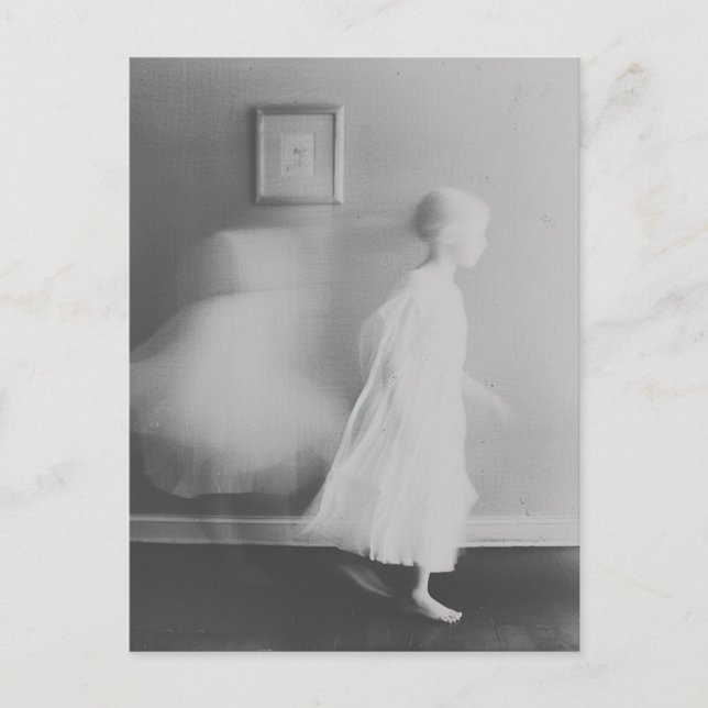 Ghost on Film Vintag Fotografie Postkarte (Vorderseite)