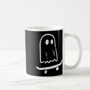 Ghost on Skateboard Spaß Retro Halloween Kostüm Bo Kaffeetasse