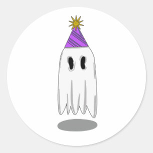 Ghost-Party 1 Runder Aufkleber