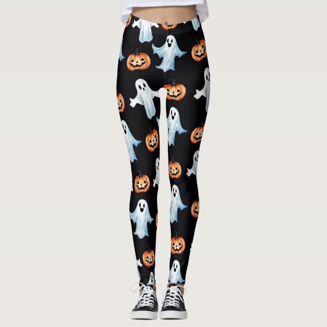 Ghost-Party in Schwarz Leggings (Vorderseite)