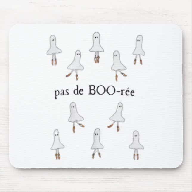 Ghost Pas De Boo-rée Ballet Dancer Spooky Hallowee Mousepad (Vorne)