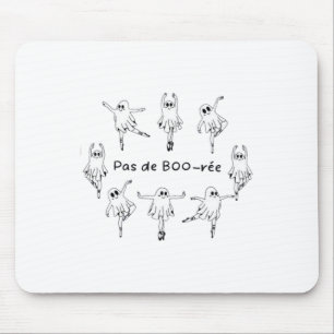 Ghost Pas De Boo-rée Ballet Dancer Spooky Hallowee Mousepad