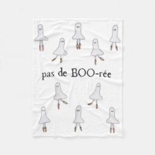 Ghost Pas De Boo-rée Llet Dancer Spooky Halloween Fleecedecke