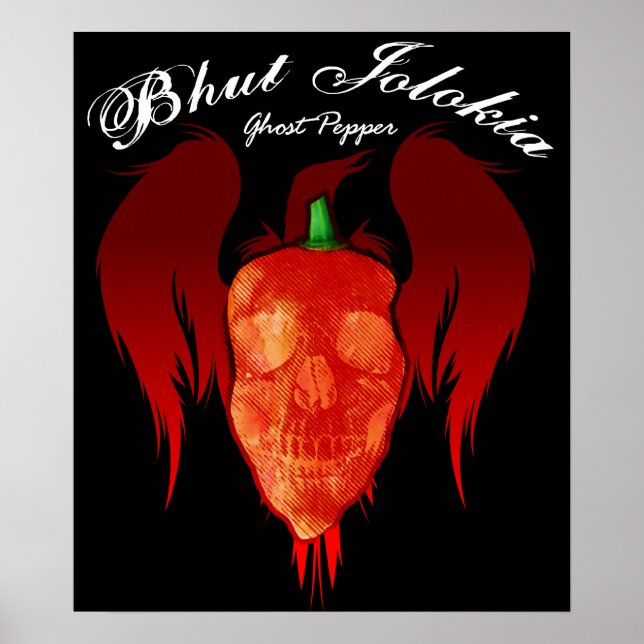 Ghost Pepper $24,95 Art Poster (Vorne)