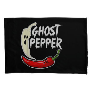 Ghost Pepper Funny Spicy Hot Halloween Ghost Peppe Kissenbezug