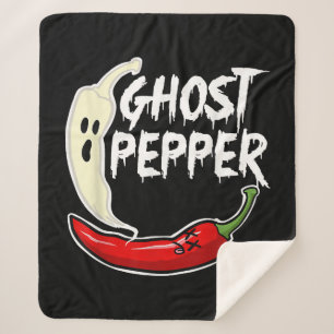 Ghost Pepper Funny Spicy Hot Halloween Ghost Peppe Sherpadecke