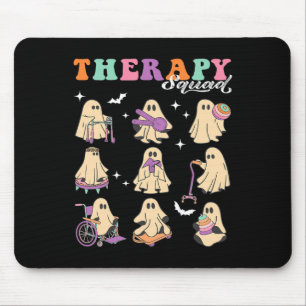 Ghost Physical Therapy Squad Slp Ot PT Team Hallow Mousepad